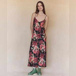 THE GREAT. Savannah Dress in Charming Rose Medium